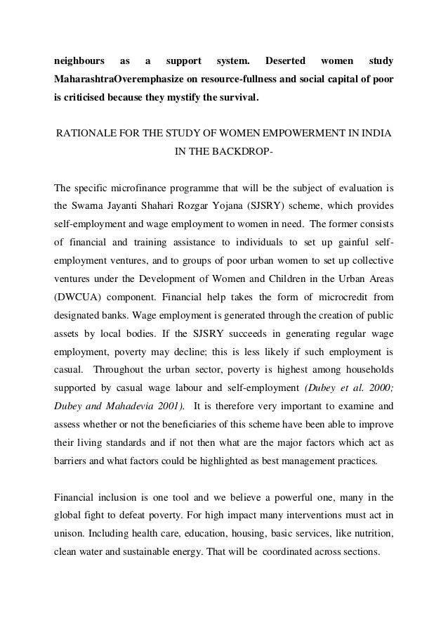 Term paper on women empowerment