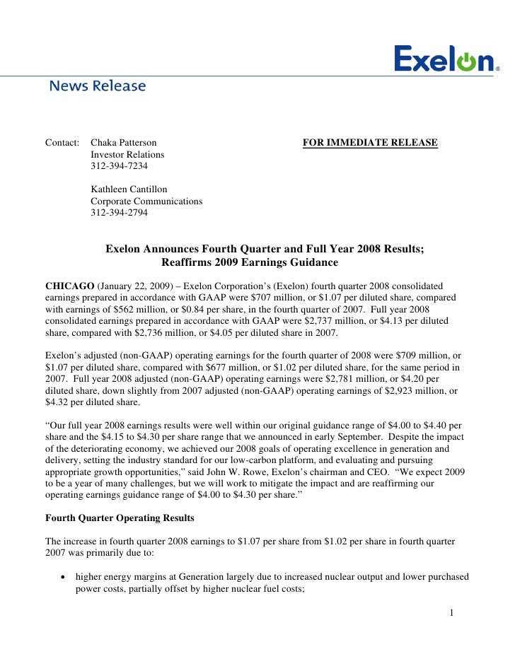 Exelon generation company llc