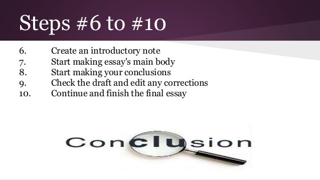 10 steps to writing an essay