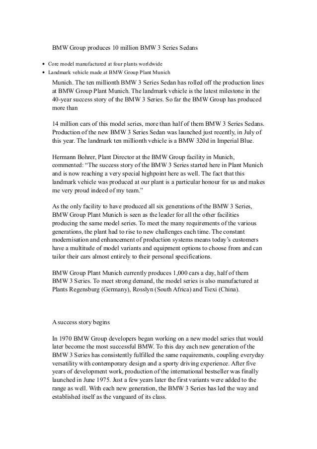 Bmw press release 3 series #7