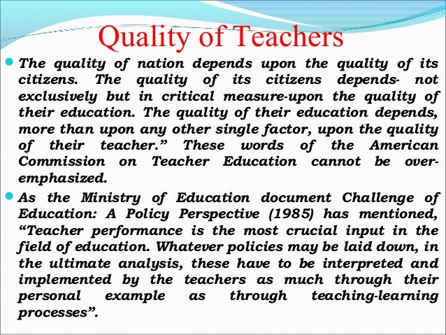 Research papers qualities of a good teacher