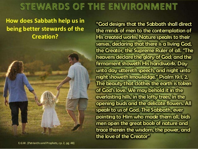 Give five things that you do as a responsible steward of creation picture