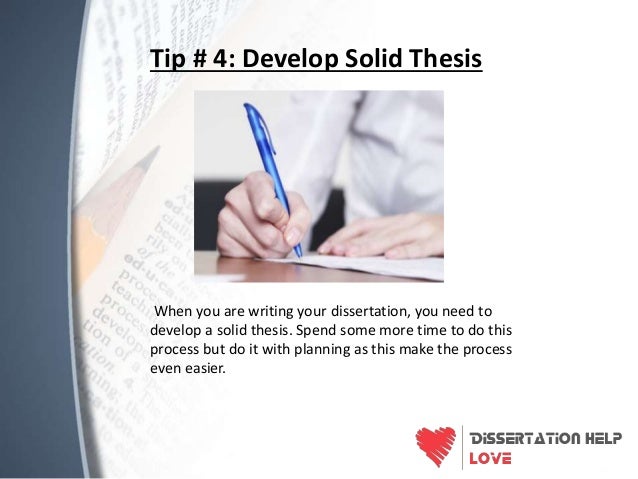 Dissertation writing tips