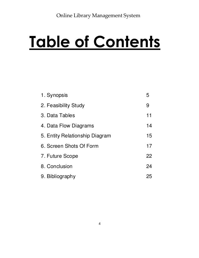synopsis of library management synopsis of library management