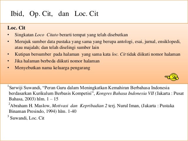 7+ Perbedaan Op Cit Dan Loc Cit