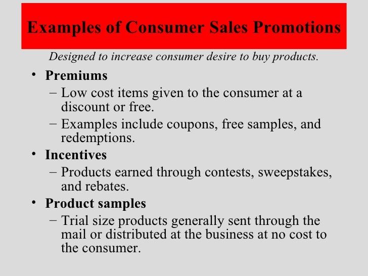 Sweepstakes free samples coupons and rebates are examples of quizlet