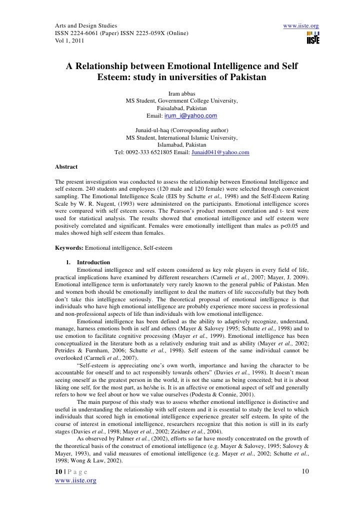 Phd thesis on emotional intelligence