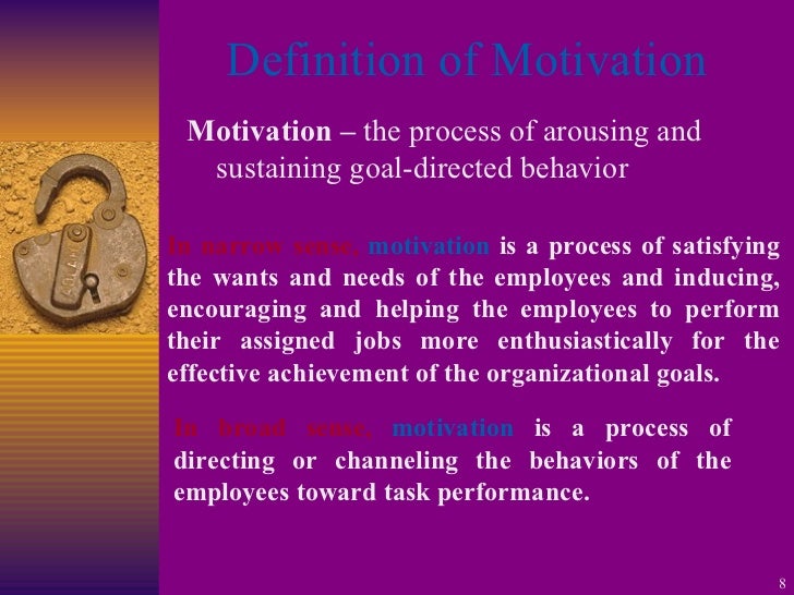 Chapter 11 morale and motivation