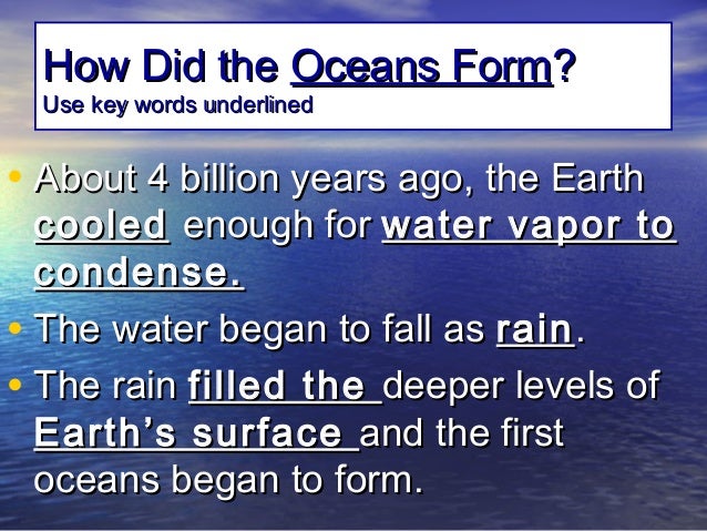 1 10 ocean composition-location Water in Earth’s Processes