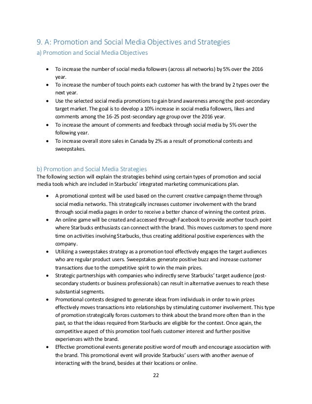 Starbucks communication objectives picture