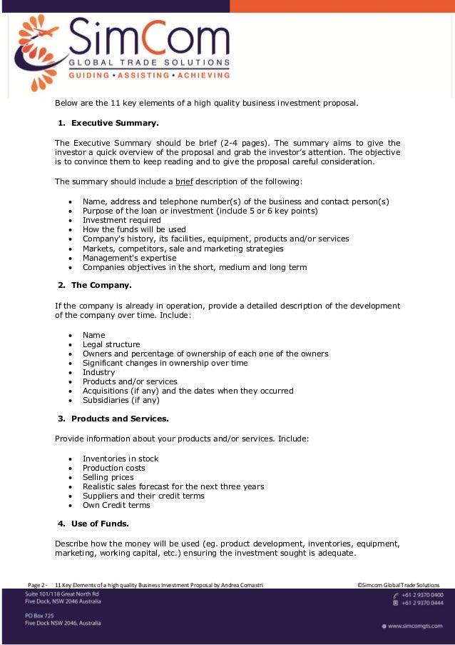 investment plan example