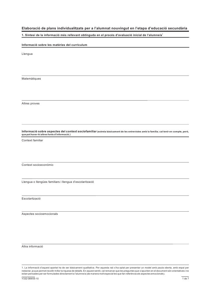 11 model pla individualitzat