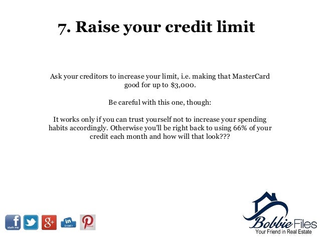 11 tips to improve your credit score fast request higher credit limit