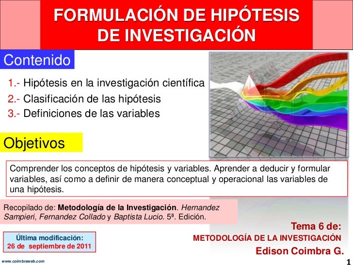 HIPOTESIS TESIS hipotesis tesis:
