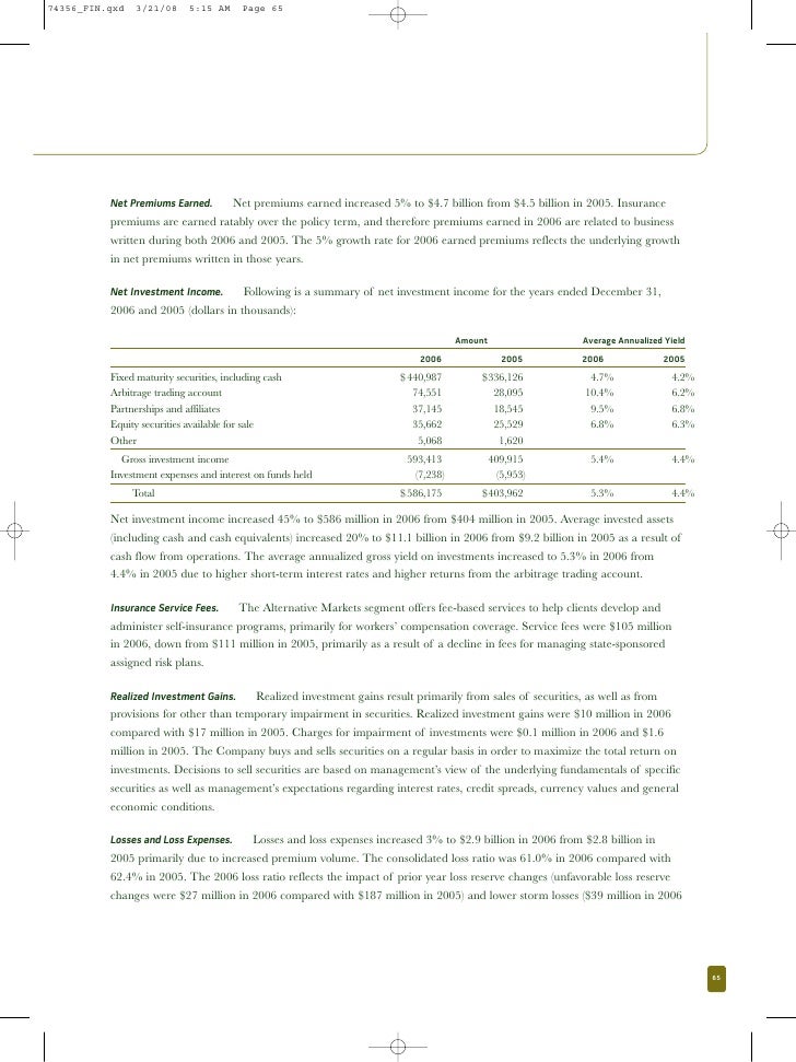 casualty statement group ohio annual
