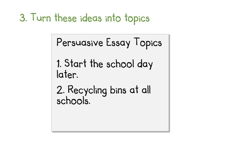 Essay persuasive popular topic