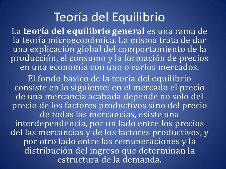 Teoria del equilibrio_teoria_online