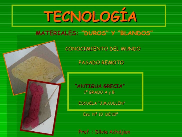 TECNOLOGIA ANTIGUA tecnologia antigua: