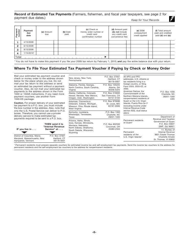 Worksheet 1040 Es Worksheet form 1040 es estimated tax for individuals 5 7