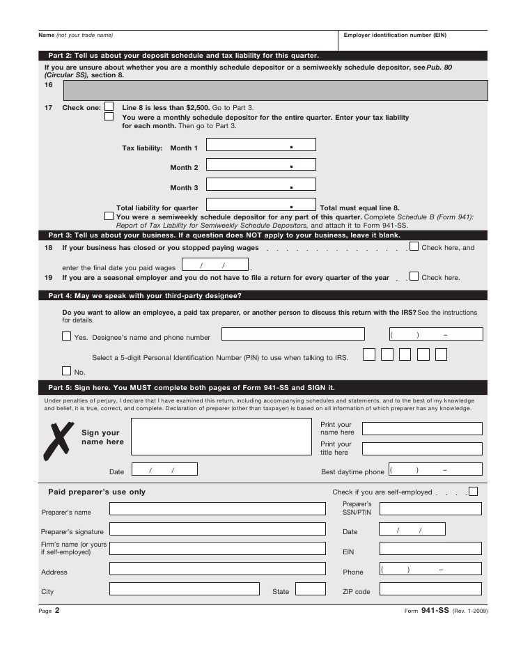 internal form 941-v service revenue