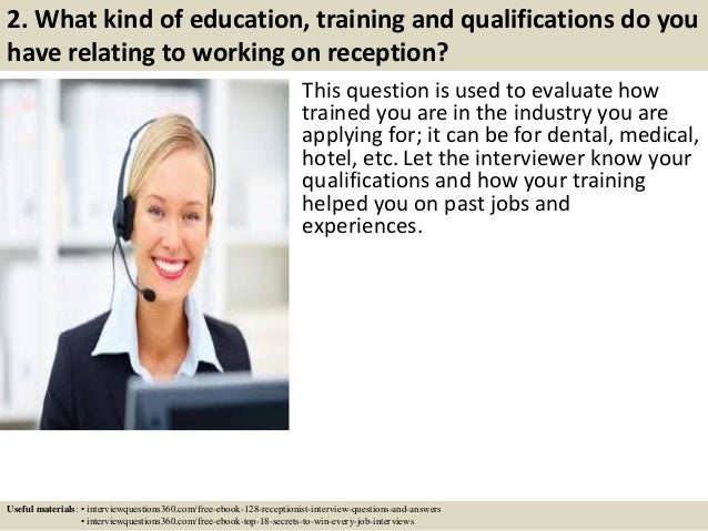 Hotel Receptionist Job Interview Questions And Answers 128 receptionist interview questions and answers pdf