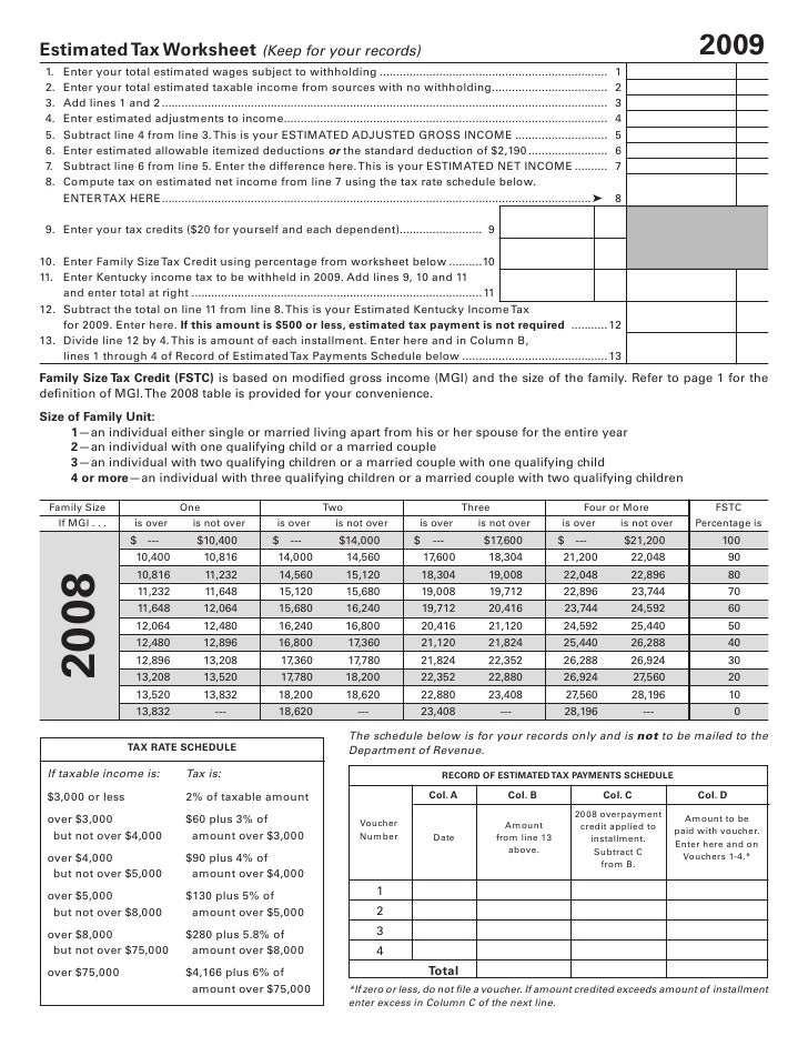 740ES Instructions for Filing Estimated Tax Vouchers  Form 42A740S4