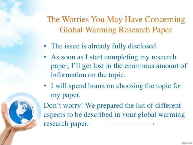 how to end a research paper on global warming