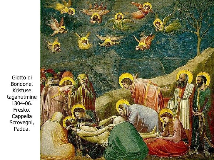 Giotto di Bondone. Kristuse taganutmine 1304-06. Fresko. Cappella Scrovegni, Padua. 