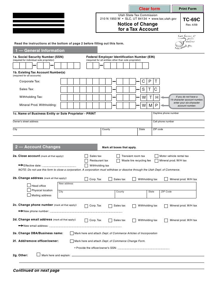 tax.utah.gov forms current tc tc69c