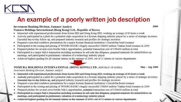 Examples of poorly written cover letters