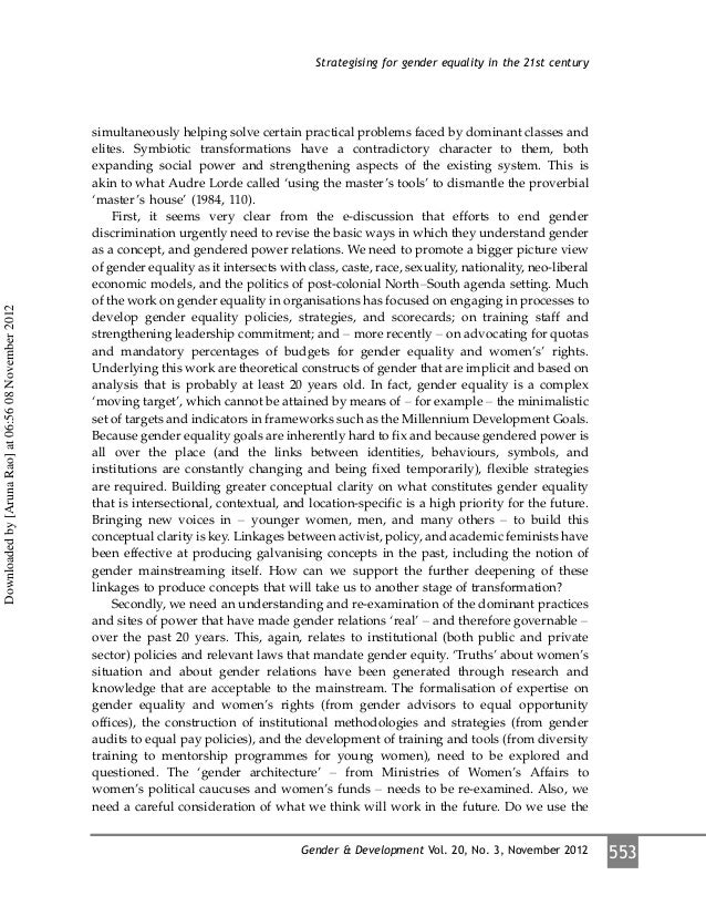 Argumentative Essay Gender Inequality Gender Equality Essays Proofread Essay Example On Gender Equality At Work