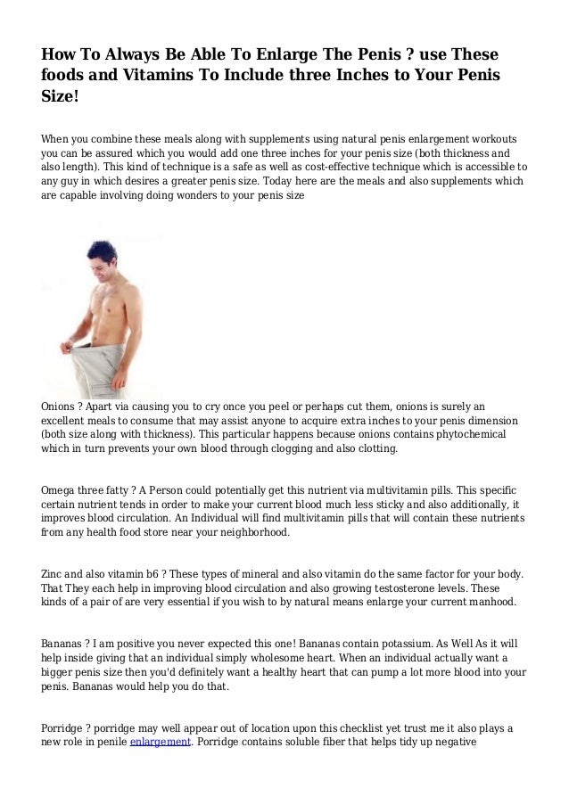 Is it possible to enlarge your penis physical exercises
