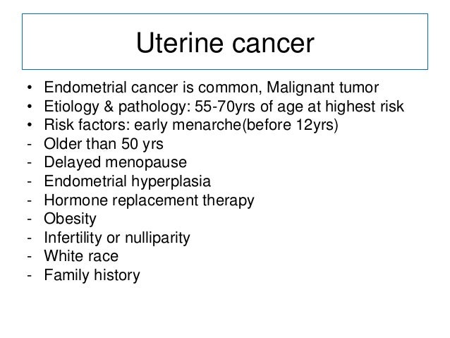 Endometrial most cancers Etiology