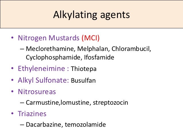 Chlorambucil Leukeran Chemotherapy