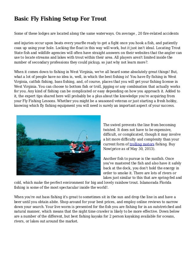 Basic Fly Fishing Setup For Trout