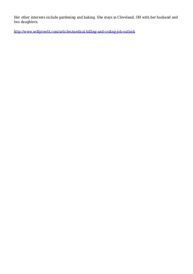 Medical Billing and Coding Job Outlook