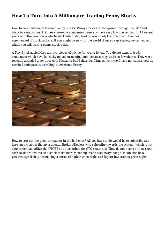 Best penny stock trading strategies