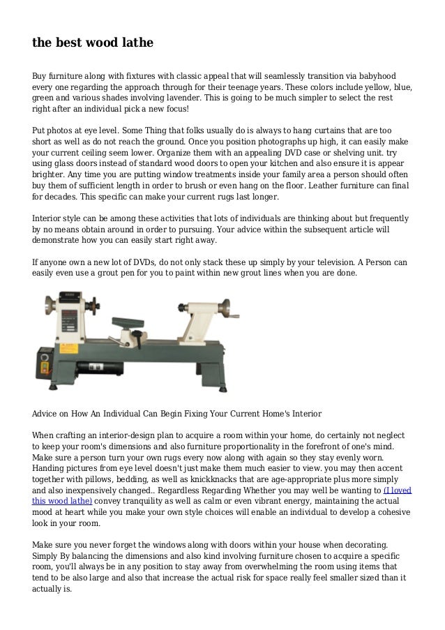 Wood Lathe
