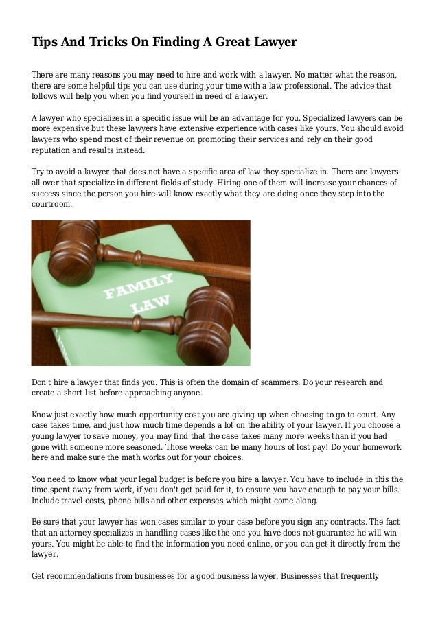 How To Find A Good Business Lawyer Tips And Tricks On Finding A Great Lawyer