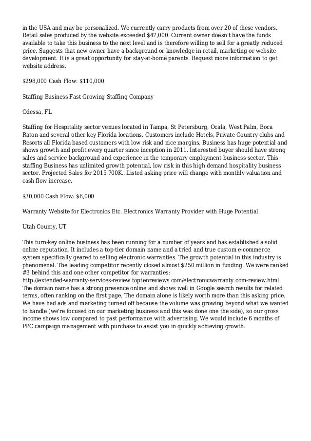 Internet Businesses For Sale - BizBuySell.com