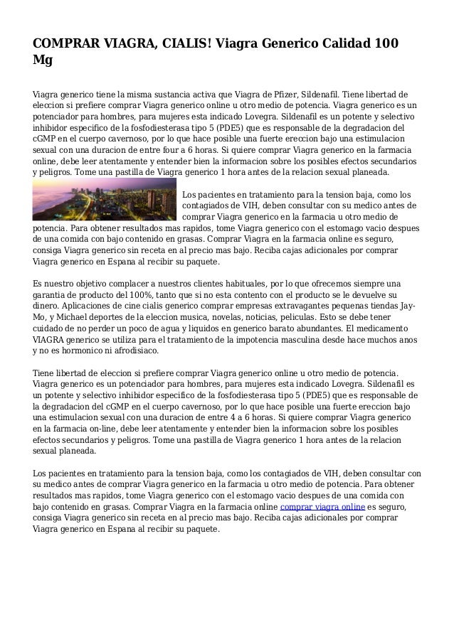 Informacion Sobre Viagra