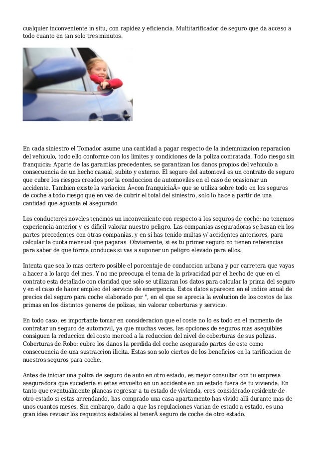 Seguro De Automovil Barato