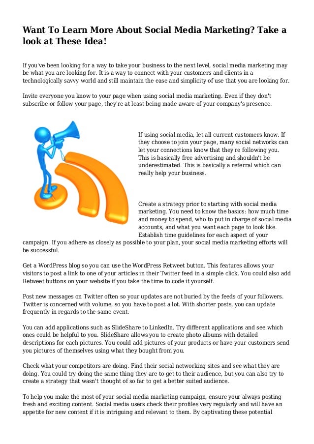 Learn Social Media Marketing want to learn more about social media marketing take a Learn Social Media Marketing want to learn more about social media marketing take a