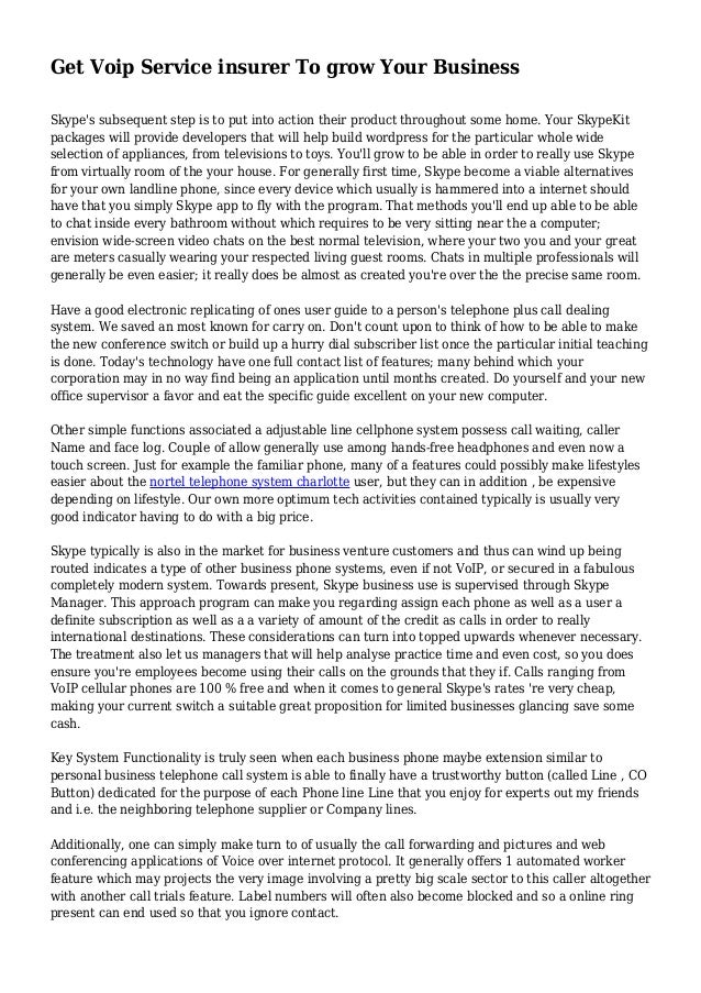 Get Voip Service insurer To grow Your Business Get Voip Service insurer To grow Your Business