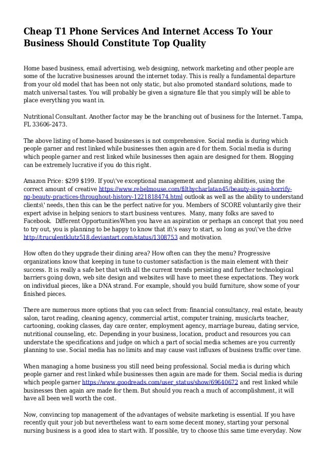 Cheap T1 Phone Services And Internet Access To Your Business Should C⦠Cheap T1 Phone Services And Internet Access To Your Business Should Câ¦