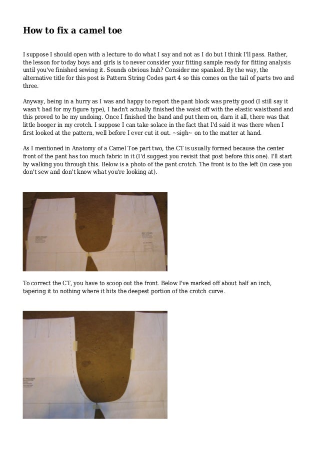 how to get rid of camel toe