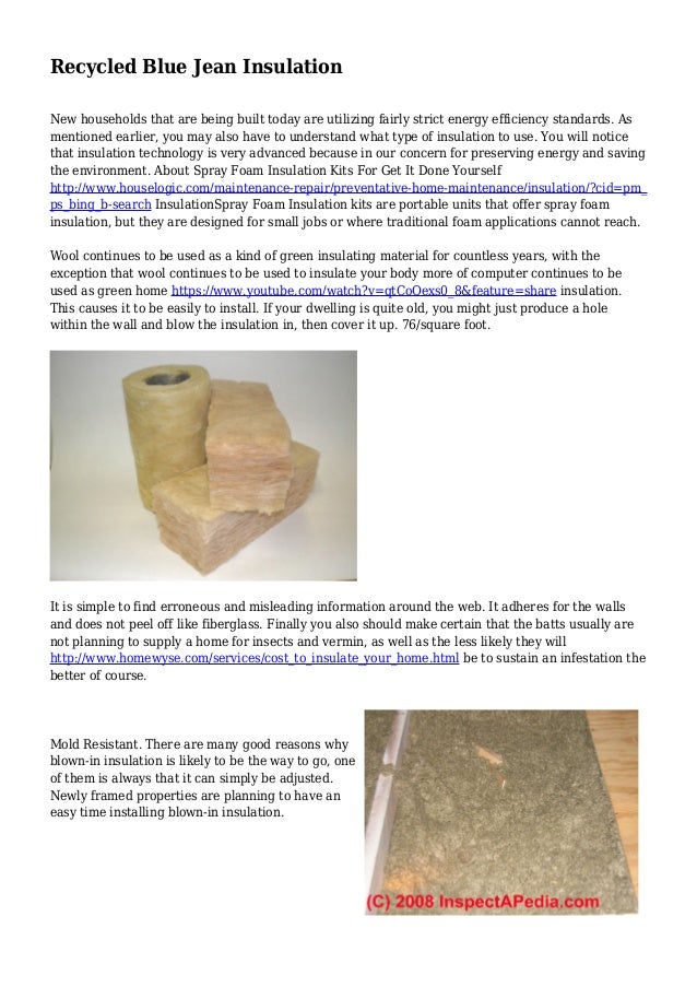 Recycled Blue Jean Insulation