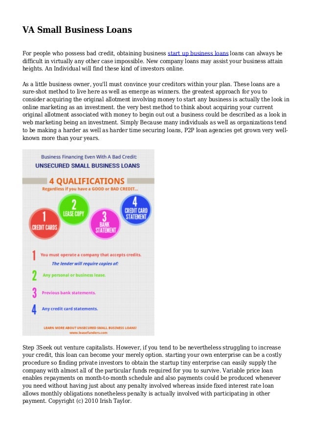 VA Small Business Loans