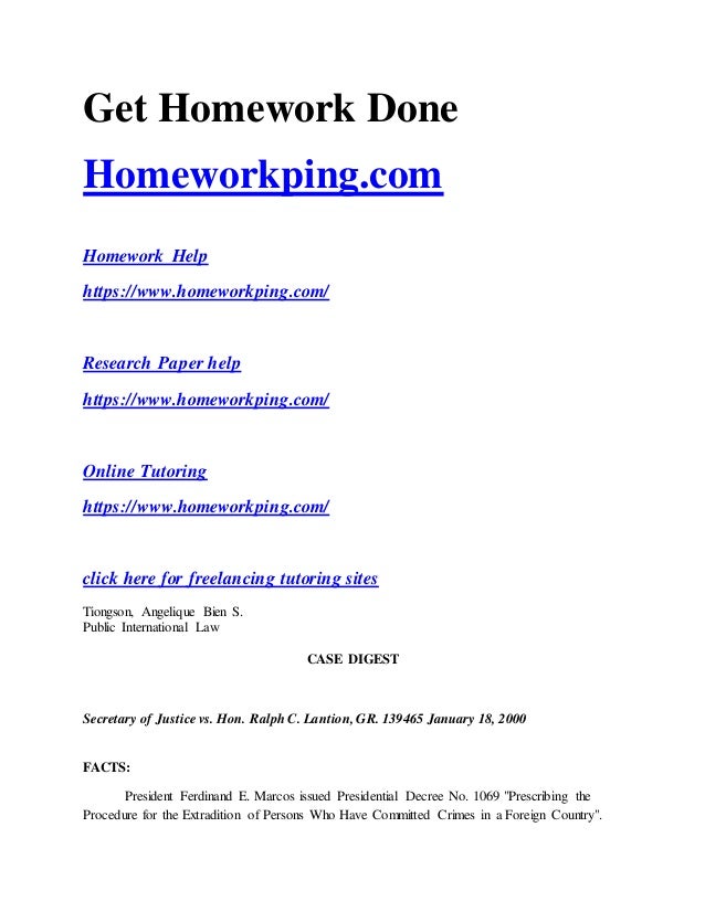 Law homework help online