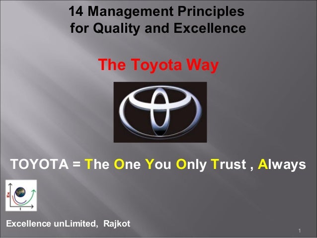 toyota 14 managemenet #1